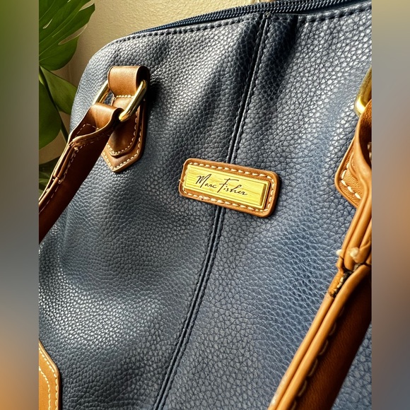 Mark Fisher Blue and Brown Purse - Picture 3 of 9